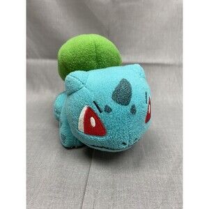 TOMY Nintendo POKEMON Plush Stuffed BULBASAUR Cute Soft‎ Blue Green Toy Collect
